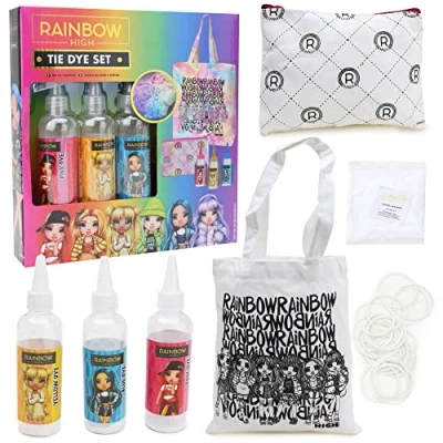 Image of Toyland® Rainbow High Tie Dye Set Create Your Own Bag &amp; Purse Creative Toys
