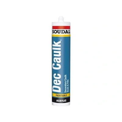Image of Soudal Decorators Caulk 300ml Gap Filler White Painters