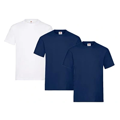 Image of Fruit of the Loom Men&#039;s T Shirt, Pack 3, M
