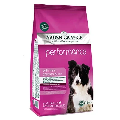 Image of Arden Grange Adult Performance Dry Dog Food with Fresh Chicken and Rice, 12 kg