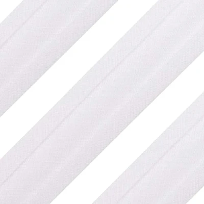 Image of Realm Bias Binding Tape, Cotton, 1 Inch / 25mm 5 Metres (White)
