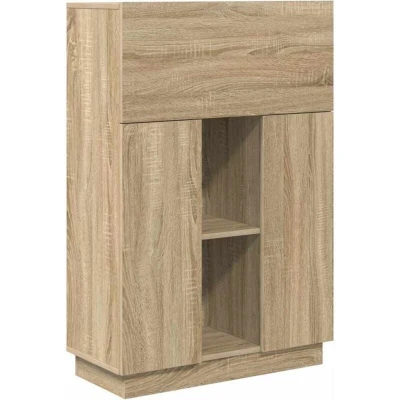 Image of vidaXL Sonoma oak Computer Desk Particle board Medium