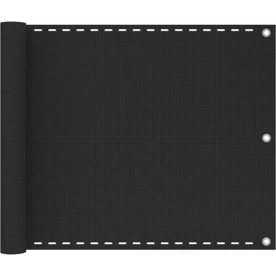 Image of vidaXL Balcony Screen HDPE 75x400 cm Anthracite