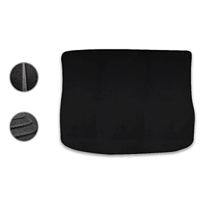 Image of Car Mat Co Tailored Fit Black Carpet Boot for VW Tiguan 2007 16