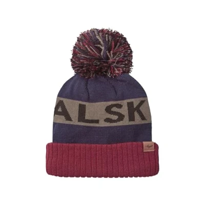Image of SEALSKINZ Foulden Water Repellent Cold Weather Unisex Bobble Beanie Hat Lightweight &amp; Breathable Navy