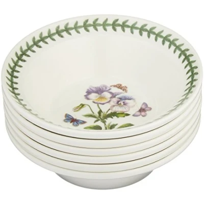 Image of Portmeirion Botanic Garden Oatmeal Bowl Set of 6
