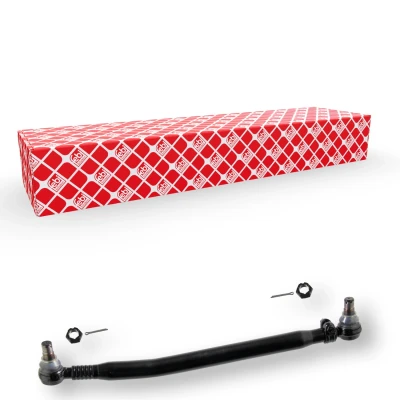 Image of 0014602905, 0014603005, A0014602905, A0014603005 Centre Rod Assembly FEBI BILSTEIN 19860 Push with castellated nut and split pins BMTS Turbo NEW