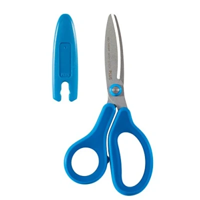 Image of PLUS Japan Fitcut Curve Kids Scissors, Right Handed, Blue