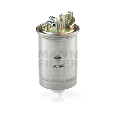 Image of 6N0127401B, 6N0127401C, 6N0127401D, 6N0127401E, 6N0127401R Fuel Filter MANN WK 841 In Line 8mm VOLKSWAGEN: Lupo / 3L