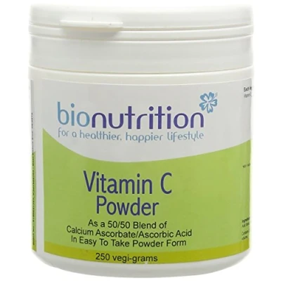 Image of Bio Nutrition vitamin C powder (as Calcium Ascorbate / Ascorbic Acid Blend) Antioxidant 250g