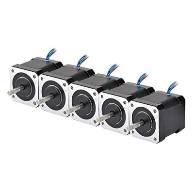 Image of STEPPERONLINE 5 pieces Nema 17 stepper motor/stepper motor bipolar 59 Ncm 2A 4 wires with 1 m cable and connector for 3D printer/DIY CNC