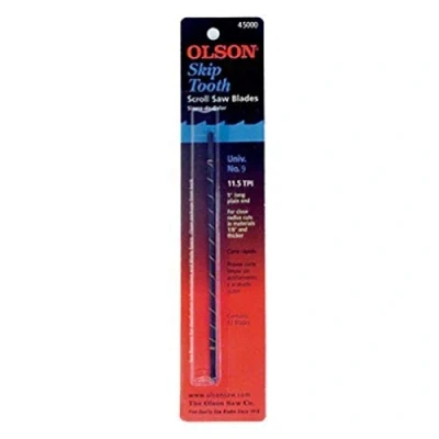 Image of Olson FR45000 SA4500 Skip Tooth Scroll Blades, Black