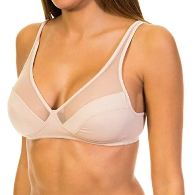 Image of DIM Non Wired Bra with Elastic Sides 04974 for Women Offers Comfort and a Natural fit All Day