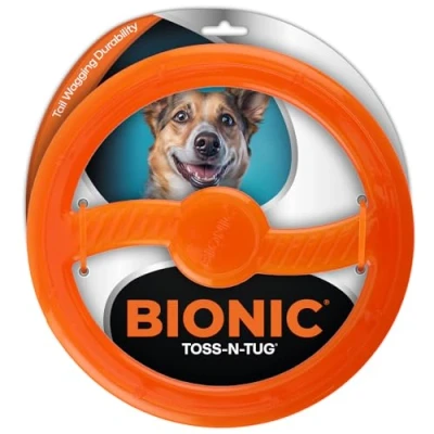 Image of BIONIC Toss N Tug Dog Toy High Visibility Ultimate Multi Action