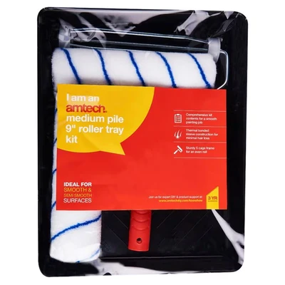 Image of Amtech G4460 Medium Pile 230mm (9&quot;) Roller Tray kit