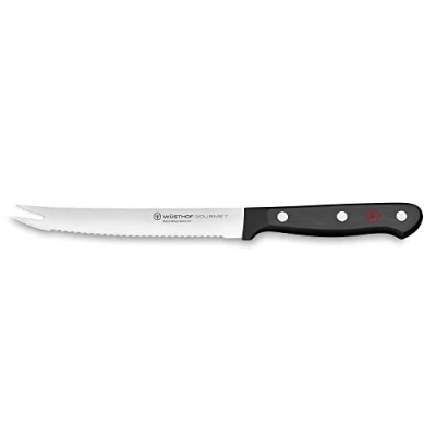 Image of Wüsthof Gourmet 5 Inch Tomato Knife, Black