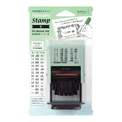 Image of DESIGNPHIL 35455006 Midori Stamp Rotating Date Floral Print