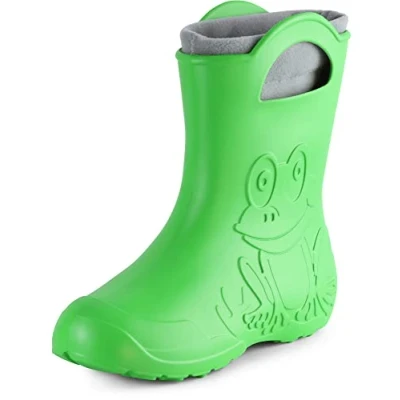 Image of Ladeheid Women&#039;s EVA Lightweight Wellington Boots Rainy Wellies Rain LA CA 12 (Green, 5/6 UK)