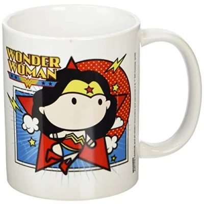 Image of DC Comics MG23895 Justice League Wonder Woman Chibi Ceramic Mug, Multi Colour , 7.9x11.00x9.3 cm