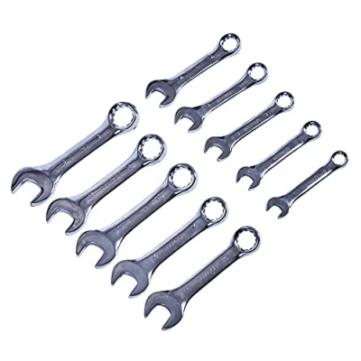 Image of Amtech K2001 10 Piece Stubby Combination Wrench Set