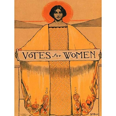 Image of Wee Blue Coo Political Suffrage Women USA Votes Vintage Advertising Art Print Poster Wall Decor 12X16 Inch