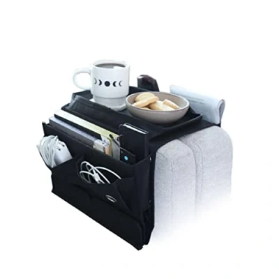 Image of High Street TV Couch Potato Caddy The Ultimate Multi Pocket Sofa Organiser 6 Storage Perfect to Store Your Remote Control, Phone or Book Makes a Thoughtful Gift