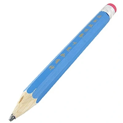 Image of Kcopo Giant Pencil Jumbo with Eraser Pen Really Wood School Pens Introduction Colouring Blue