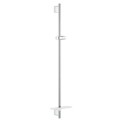 Image of GROHE Rainshower Smartactive 900mm Shower Rail with Shelf, Chrome Easy to Fit 26603000