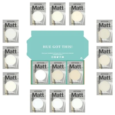 Image of Rust Oleum Wall Paint in Matt Finish Elegant Whites Tester Box