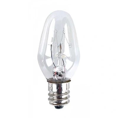 Image of Eveready Twin Pack Spare Bulbs, E12 (12mm Thread Diameter) 7w 220 240v AC, for use Night Light See Note, White, 7 W