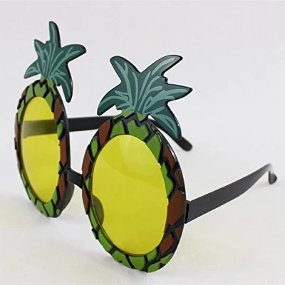 Image of HENBRANDT 1 x Pineapple Sunglasses Glasses Specs Hawaiian Hula Fancy Dress Up Costume Accessory