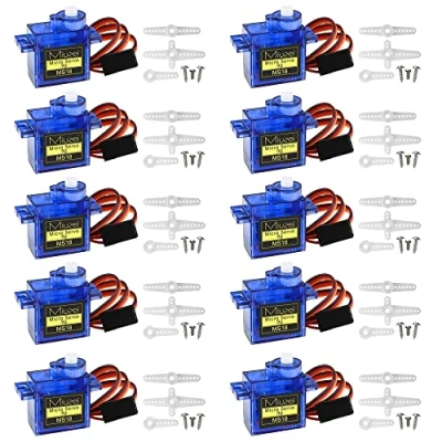 Image of 10 pcs SG90 9G Micro Servo Motor Kit for RC Robot Arm Helicopter Airplane Remote Control