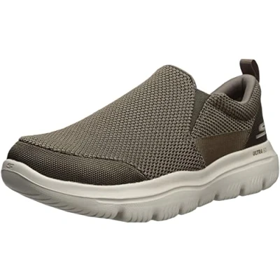 Image of Skechers Men&#039;s Go Walk Evolution Ultra Impeccable Sneaker, Khaki, 14 UK