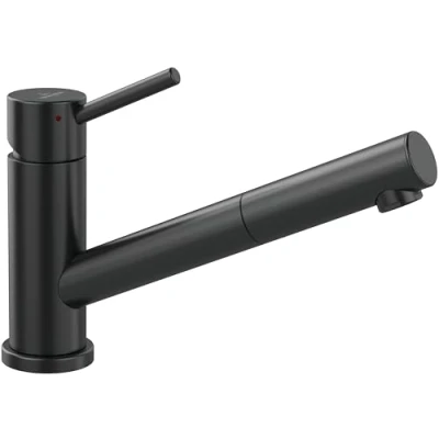 Image of Villeroy &amp; Boch 925800 Como Shower Window Kitchen Sink tap, Anthracite, Hochdruck Vorfenstermontage