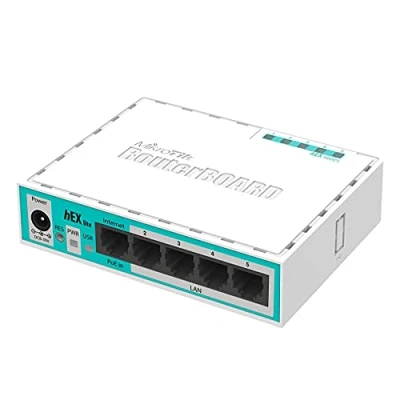 Image of Mikrotik RB750R2 hEX lite Ethernet LAN White routers (DC, White, RouterOS, (RJ 45))