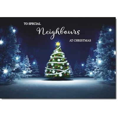 Image of doodlecards Neighbours Christmas Card Medium Size with Plain Envelope