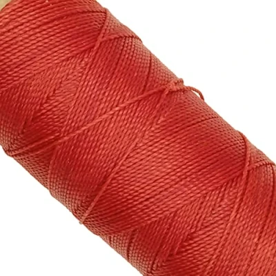 Image of Linhasita Waxed Thread 100 g / 170 m Polyester 1 mm Thick Macrame, 30 Colours red