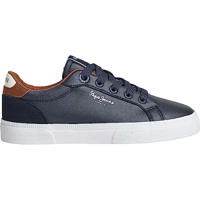 Image of Pepe Jeans Kenton Court B Sneaker, Blue (Navy), 1.5 UK