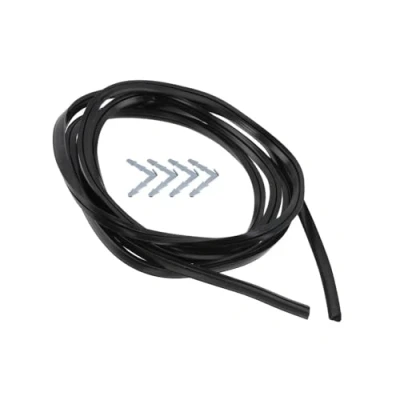 Image of Universal 4 Sided Oven Cooker Rubber Door Seal 2.1m To Fit Rounded Corners Clips