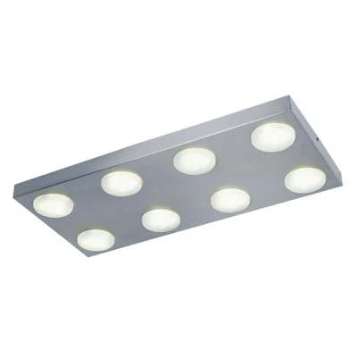 Image of Kyoto 8 Light Flush Ceiling Aluminum
