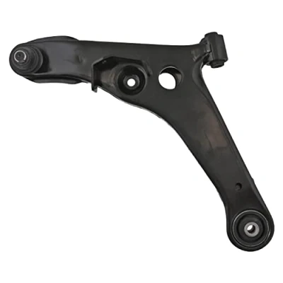 Image of 4013A131, MN101741 Suspension Arm FEBI BILSTEIN 41219 with bearings ball joint Front Axle Left Control Sheet Steel