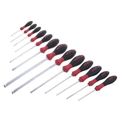 Image of Wiha 36795 13 Piece MagicRing Screwdrivers Holding Ball Inch Hex Drivers