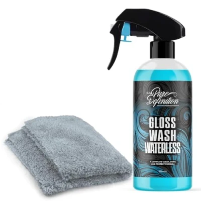 Image of Waterless Wash Kit, Car Spray Carnauba Wax, Great For Showroom Care and Cleaning Paintwork Pure Definition (1 x 500ml)