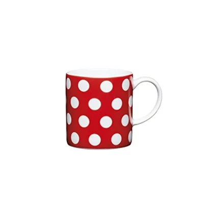 Image of KitchenCraft Red Polka Dot Porcelain Espresso Cup