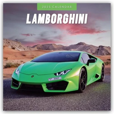 Image of Lamborghini 2025 Square Wall Calendar: Original Red Robin Publishing Ltd Kalender [Mehrsprachig] [Kalender]
