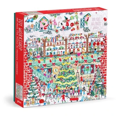Image of Galison 9780735382800, Michael Storrings Toy Workshop 500 Piece Foil Puzzle