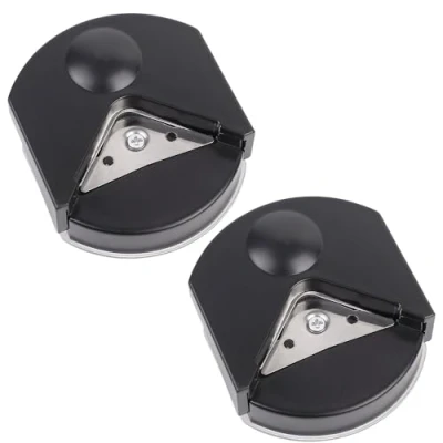 Image of ShaMyiuCnz Corner Rounder Punch 4mm Cutter Tool Mini Portable Paper for DIY Crafts Laminated Photos Cards Black