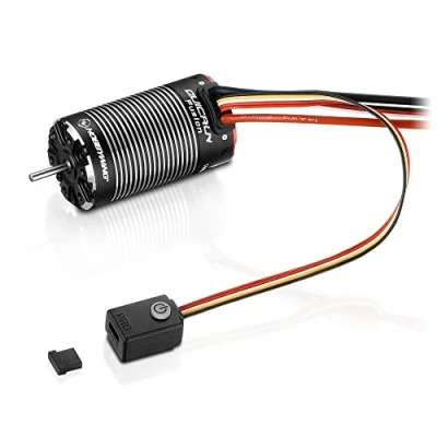 Image of Hobbywing HW30120401 QUICRUN Fusion 1800K SENSORED BRUSHLESS 2 in 1 (Includes Free LED Program Box) RC in1 Motor/ESC, Black