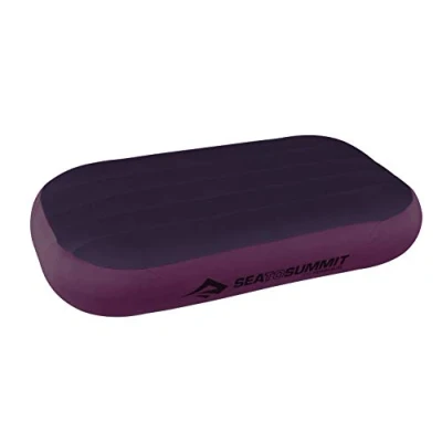 Image of SEA TO SUMMIT Aeros Premium Deluxe Pillow XL Full Size Inflatable Travel Soft Brushed Fabric Lock System Ultra Sil Zippered Pouch For Camping 56 x 36 14cm Magenta Purple 195g