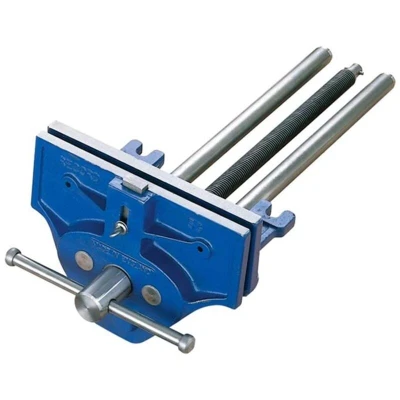 Image of Irwin Record 52.1/2pd Plain Screw Woodworking Vice 9in With Front Dog